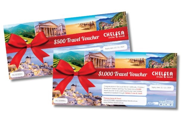 Chelsea Cruise & Travel gift vouchers